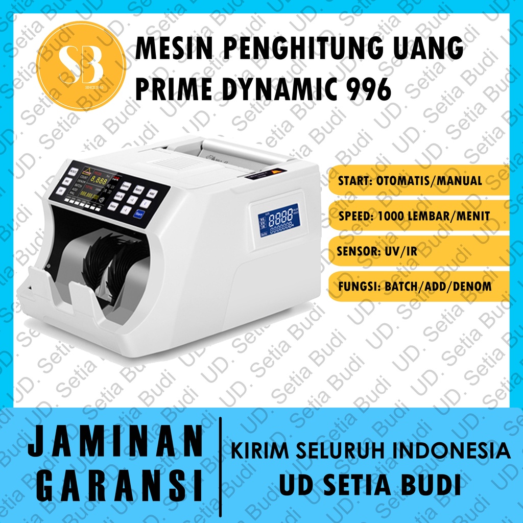 Mesin Hitung Uang Prime Dynamic 996 Asli dan Bergaransi