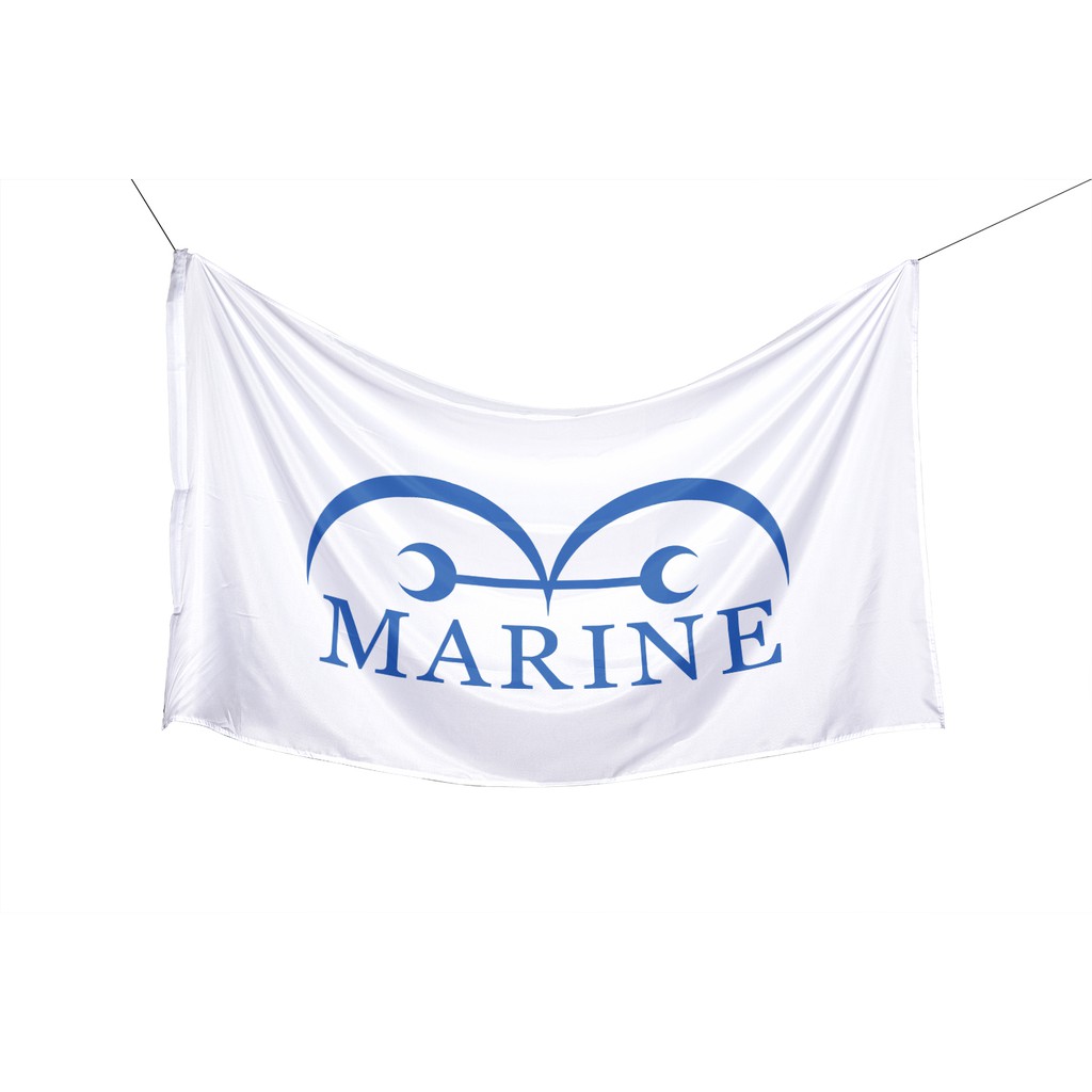 Poster Kain Bendera One Piece Tapestry Wall Decor Kain Aesthetic Cosplay Anime Luffy Pirate OP flag-Marine