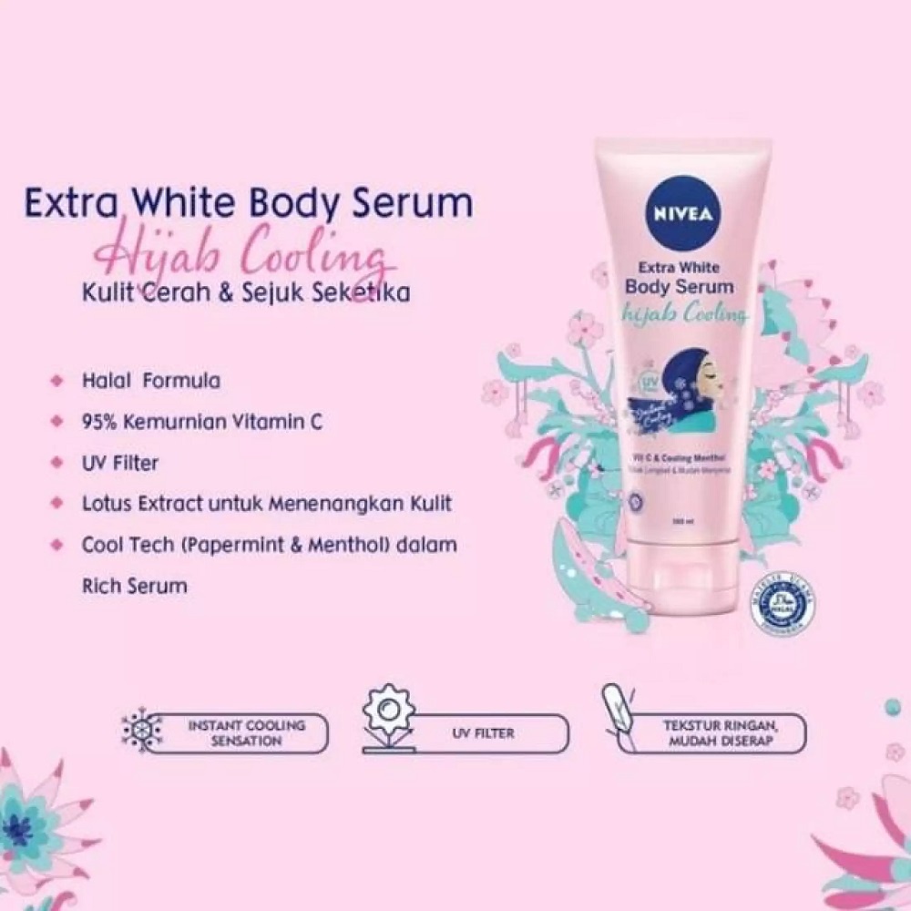 NIVEA Whitening Hijab Series Fresh Body Serum, Deodorant Spray, Deodorant Roll On (✔️BPOM) (KIM)