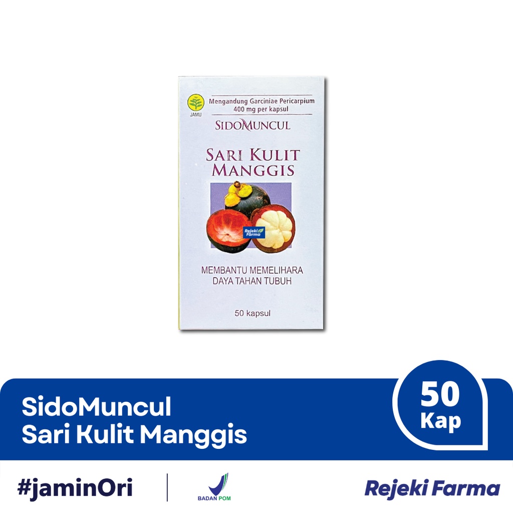 Sido Muncul Sari Kulit Manggis isi 50 Kapsul - Sidomuncul Herbal