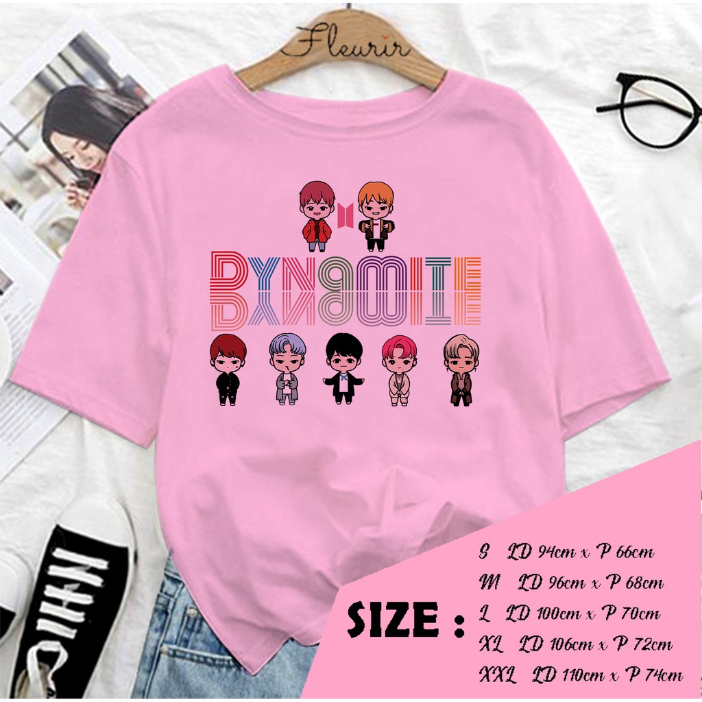 FLEURIR - KAOS   DYNAMITE CHIBBY WANITA DEWASA LENGAN PENDEK TEE UNISEX PRIA