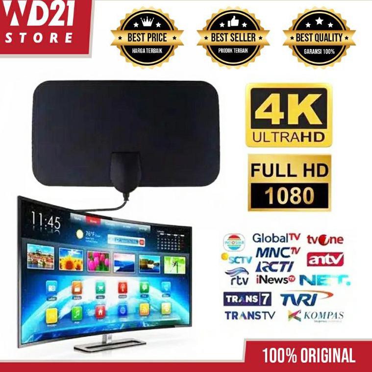 S3ed4ng Dskonh [100% ORIGINAL] ANTENA TV DIGITAL INDOOR DVB-T2 4K 25DB HIGH GAIN TAFFAWARE...uE8.CD