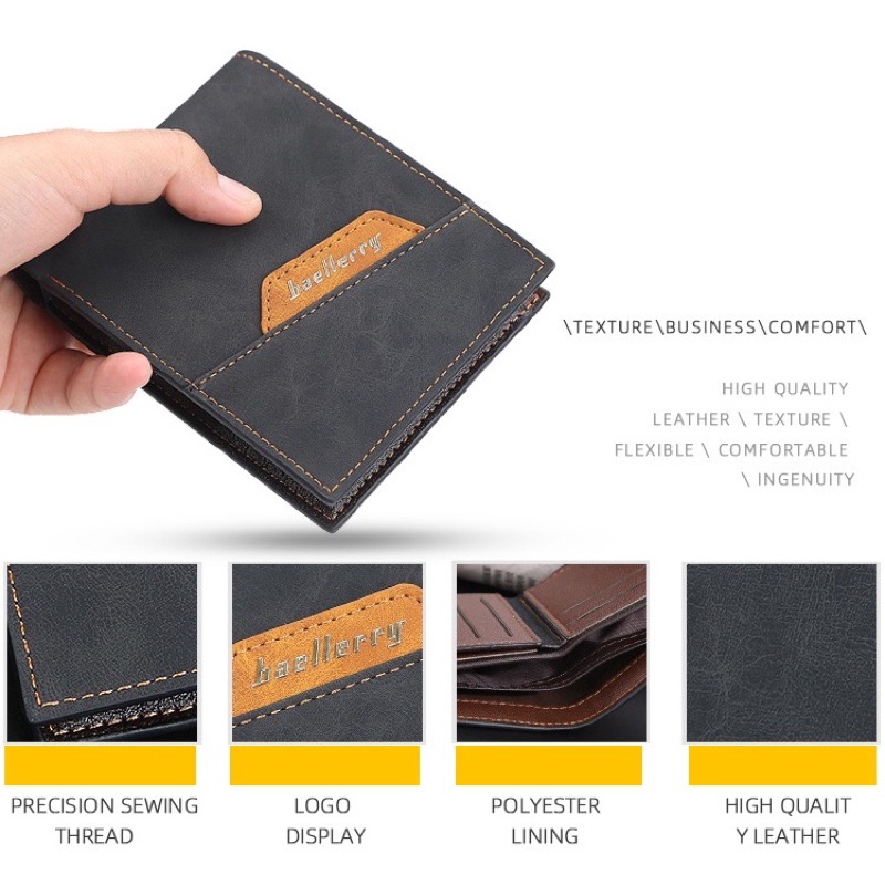 Dompet Pendek Kulit Dompet Pendek Pria Baellerry DR039