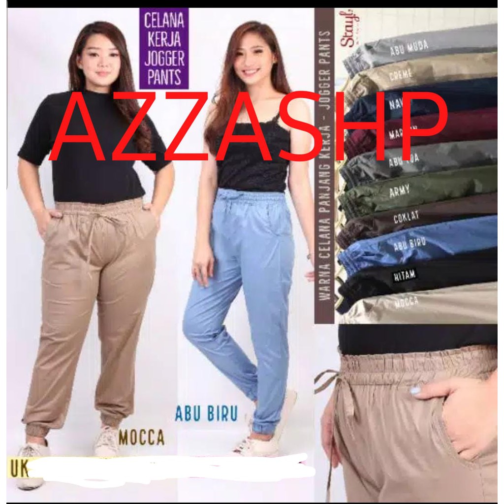 CELANA JOGGER PANTS KATUN STREACH UNTUK ANAK TANGGUNG DAN DEWASA