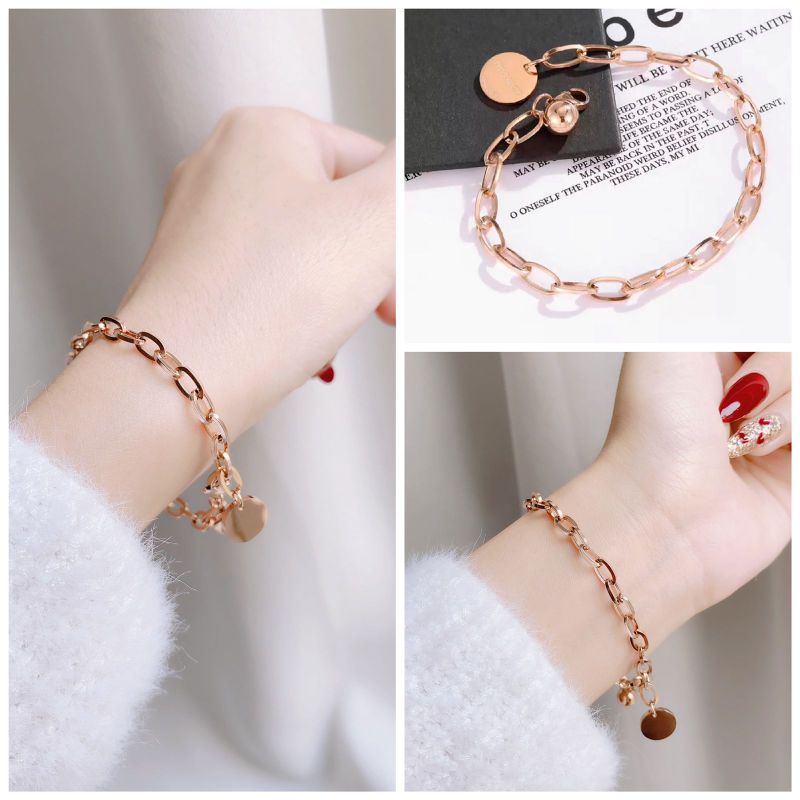 Gelang paperclip / Gelang 2 layer titanium