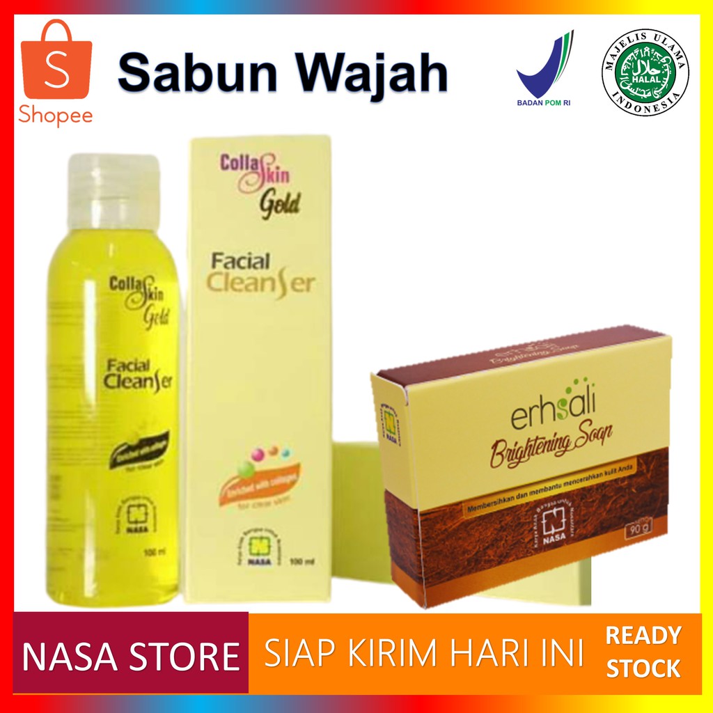 Perawatan wajah | Sabun Wajah | Sabun Pencuci Muka Bebas Jerawat dan Memutihkan WajahCOFC NASA