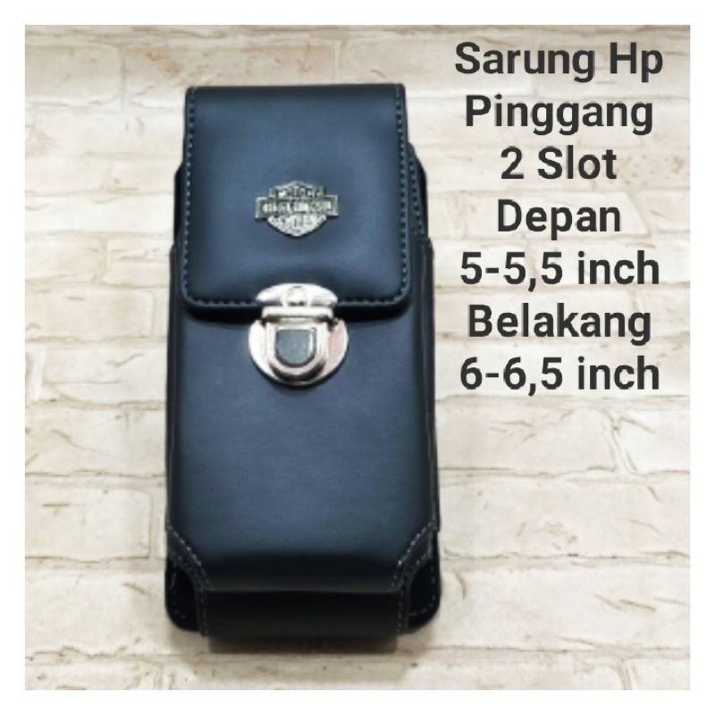 Sarung HP Pinggang 2 Slot Ukuran 6,5 inch