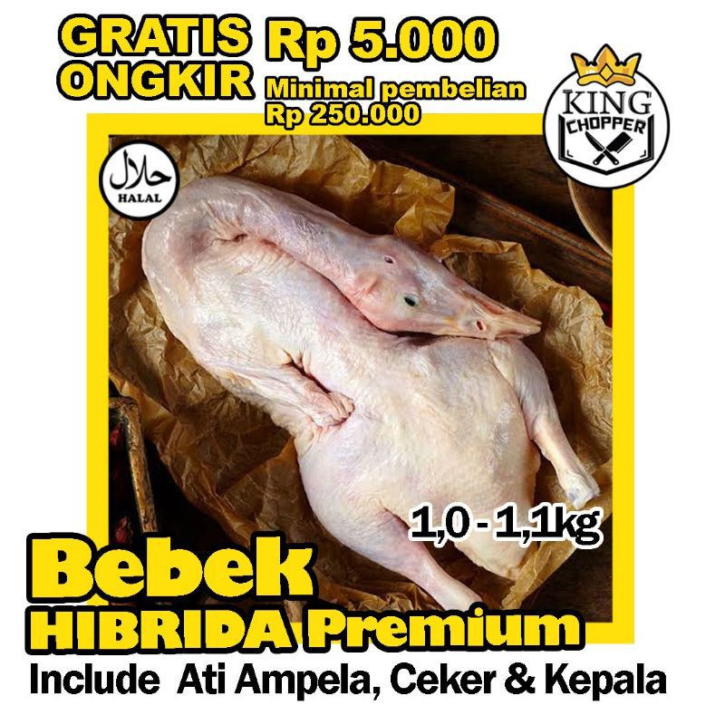

DAGING BEBEK LOKAL MUDA 1 - 1.1 KG PREMIUM GRADE A SUPER FROZEN FRESH SEGAR HIBRIDA PEKING MURAH