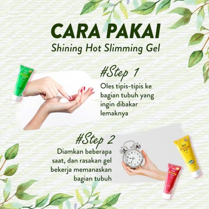 SHINING HOT SLIMMING GEL FAT DECREASING TREATMENT ORIGINAL - HOT GEL PELANGSING TUBUH