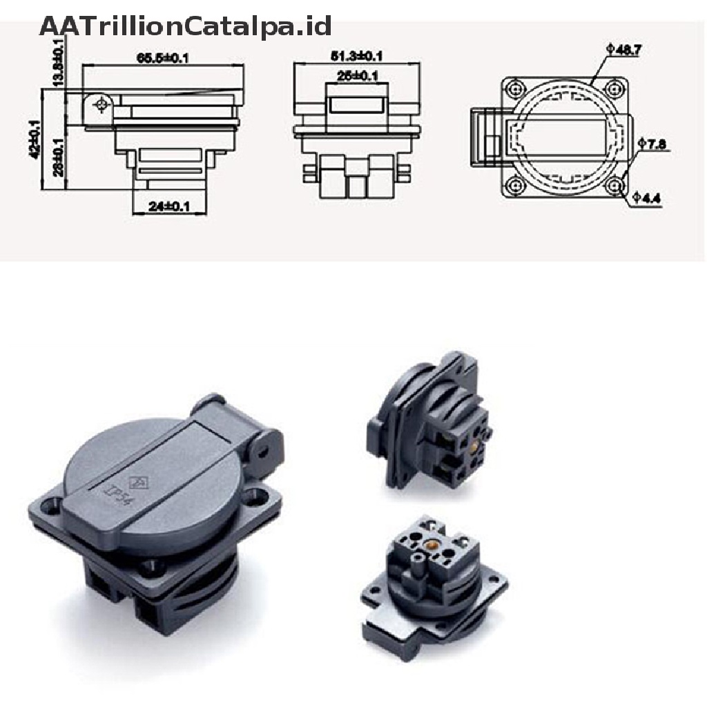 Stop Kontak Dinding Power Outlet Standar Jerman AC 250V Tahan Air