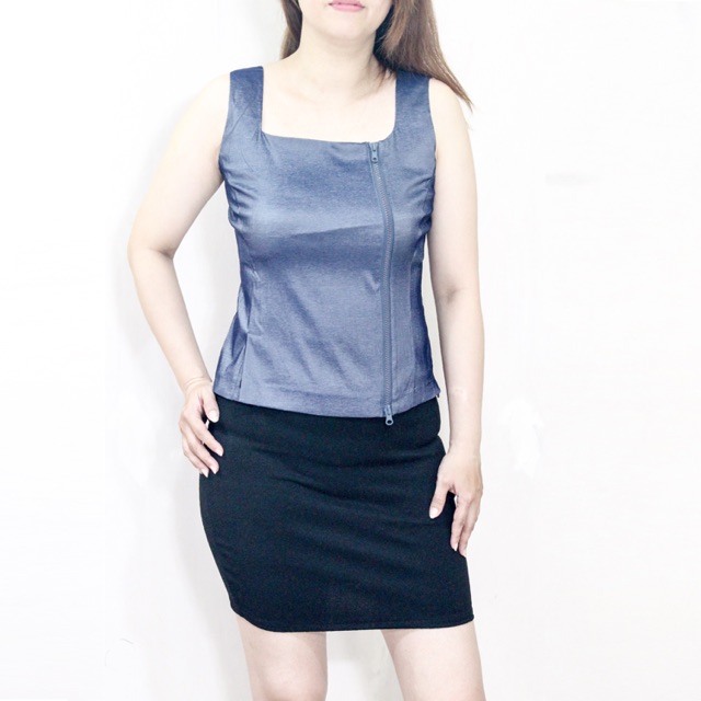 CN1 - Baju atasan wanita yukensi / lekbong terbaru untuk blouse kerja kantoran bahan satin