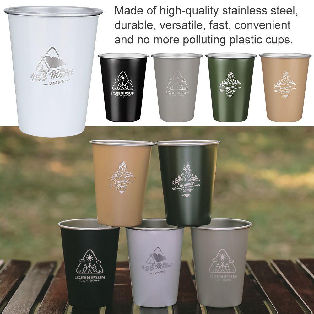 Top Tumbler Cangkir Gelas Cangkir Portable Outdoor Camping Mug Kopi