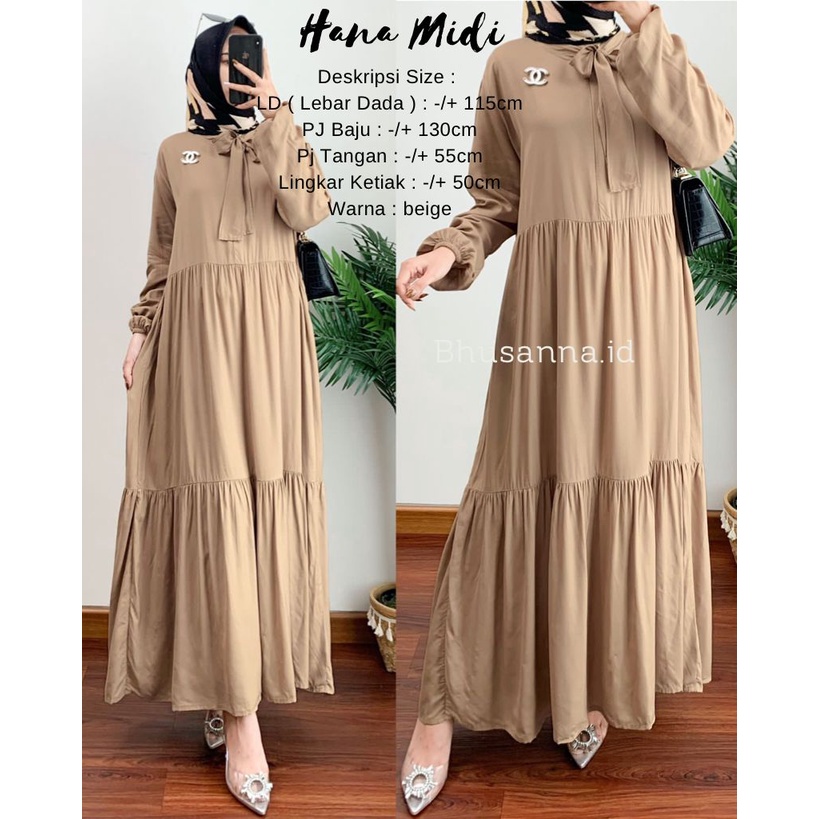 MIDI DRESS - HANA MIDI BY BHUSANNA