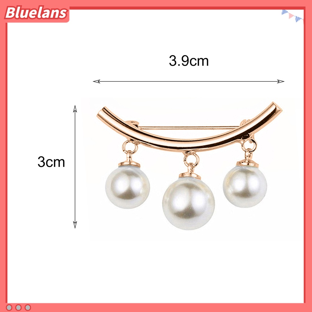 Bluelans 2 Pcs Bros Mutiara Tiruan Gaya Vintage Untuk Pernikahan