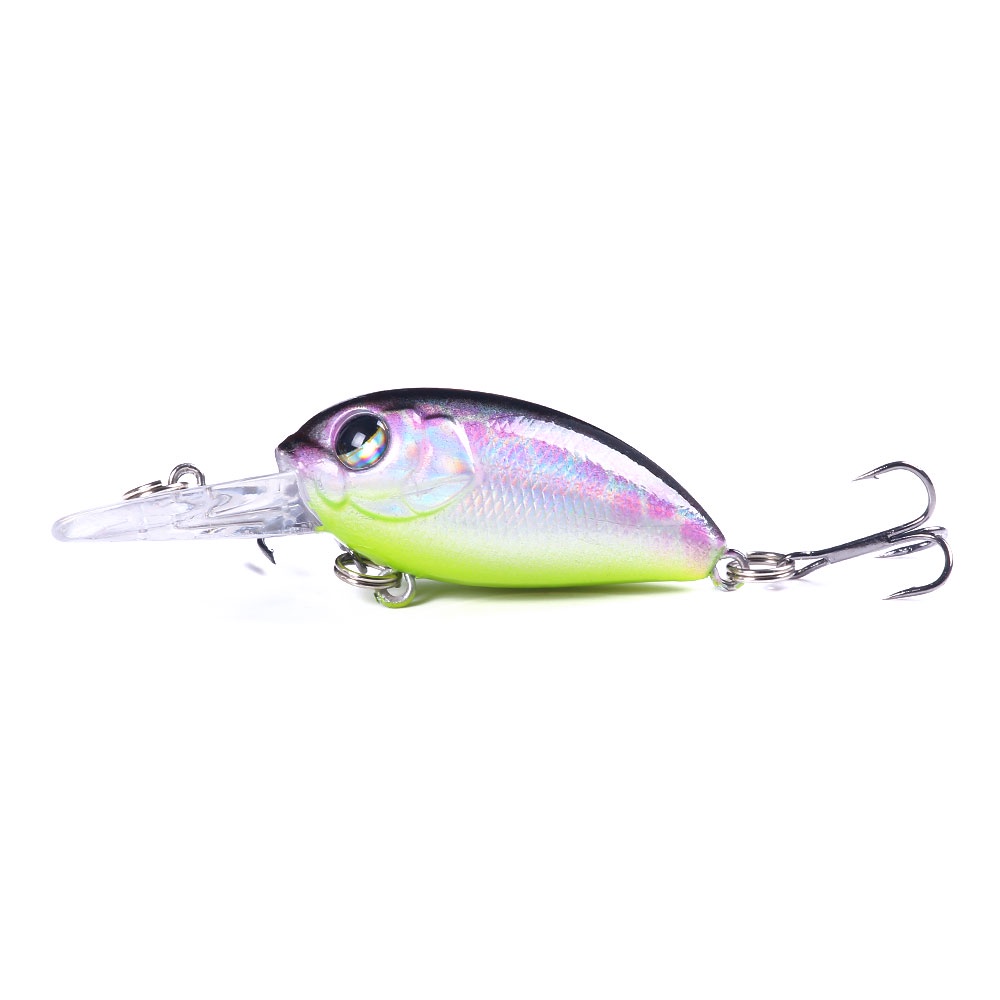 HENGJIA 6PCS Mini Hard Crankbait Fishing Lure 6CM 5G Artificial Bait Floating Wobbler for Fish Bass Fishing Tackle