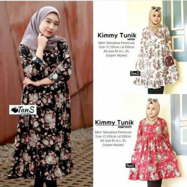 KIMMY TUNIK MONALISA MOTIF