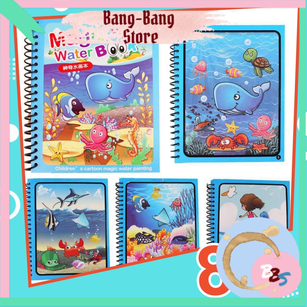 

Bisa COD "Bang-Bang Store" - Alat Tulis - Magic Water Book - Buku Mewarnai Anak Magic Pena