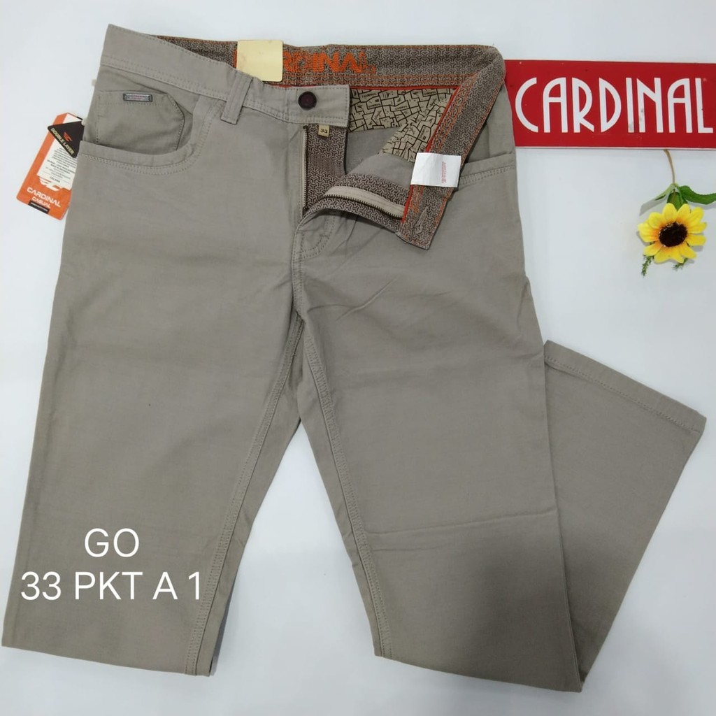 gof 33-PKT CARDINAL CASUAL CELANA POCKETS PANJANG Celana Chino Pria Fashion Laki Brand Kekinian