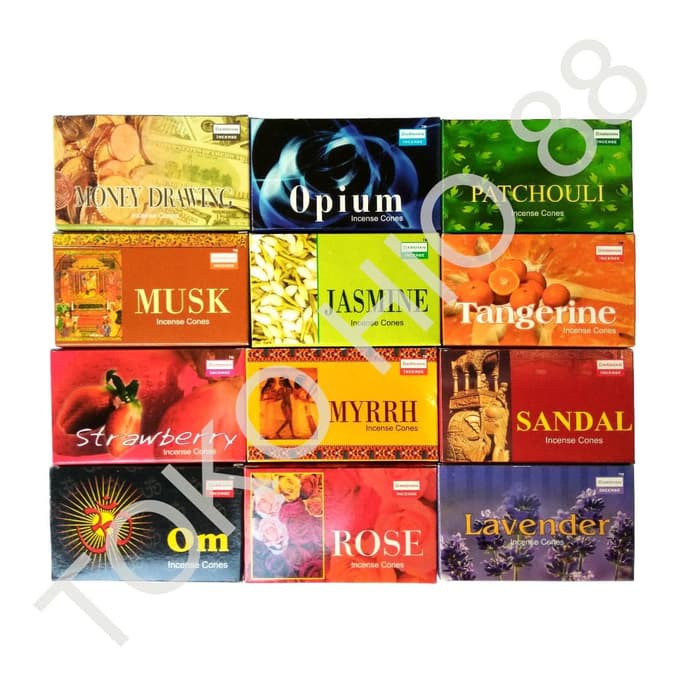 Dupa Kerucut India Hitam Hio Tumpeng Buhur Darshan Mix Cone Collection
