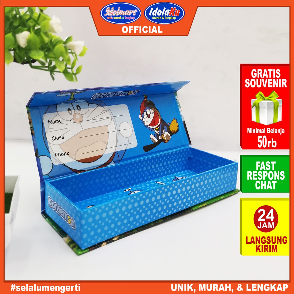 IDOLMART Tempat Pensil Kotak Hologram / Kotak Pensil Idolmart Surabaya