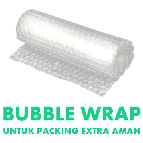 

Extra Bubble Wrap untuk lapis barang