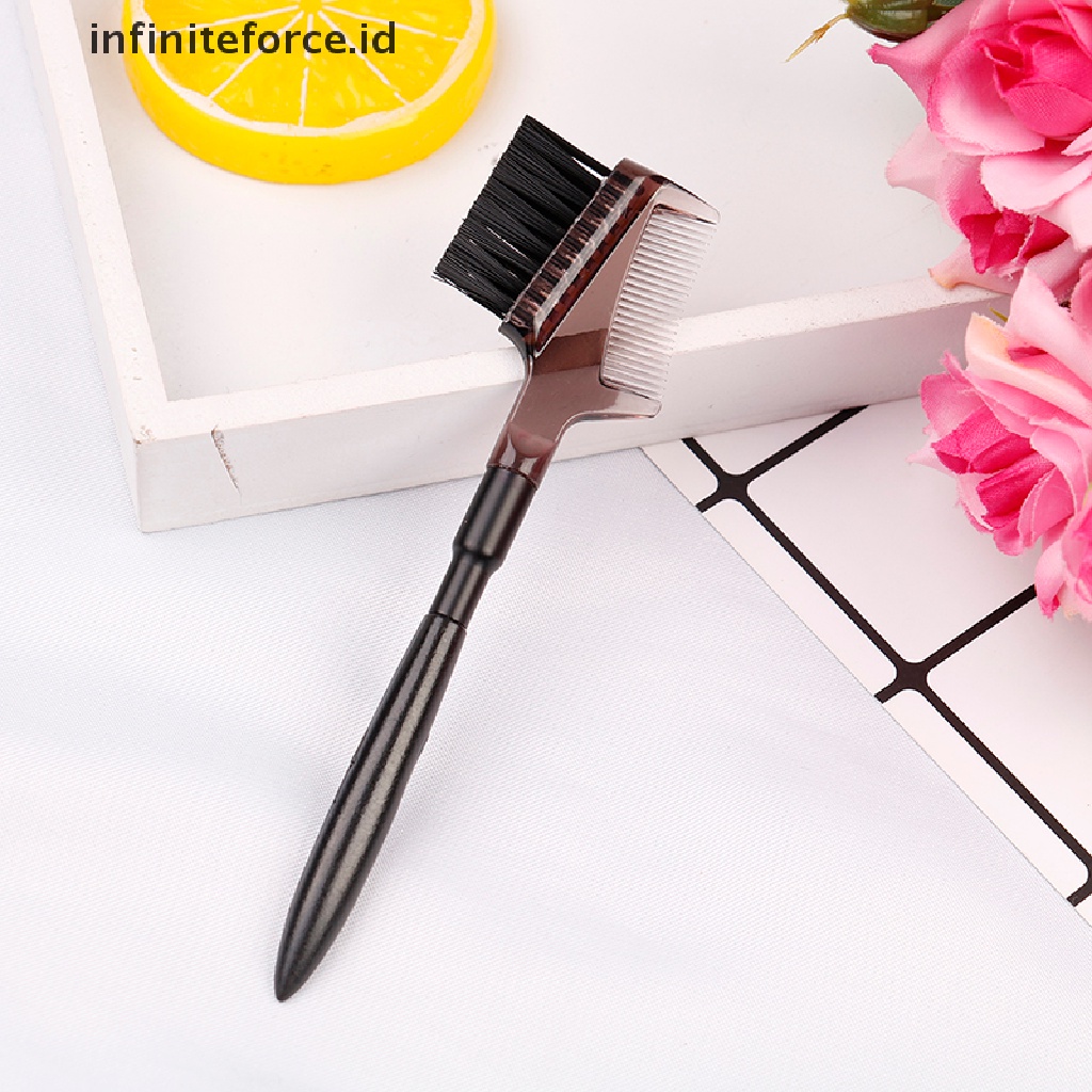 (Infiniteforce.Id) Pensil Alis Dua Sisi Warna Hitam