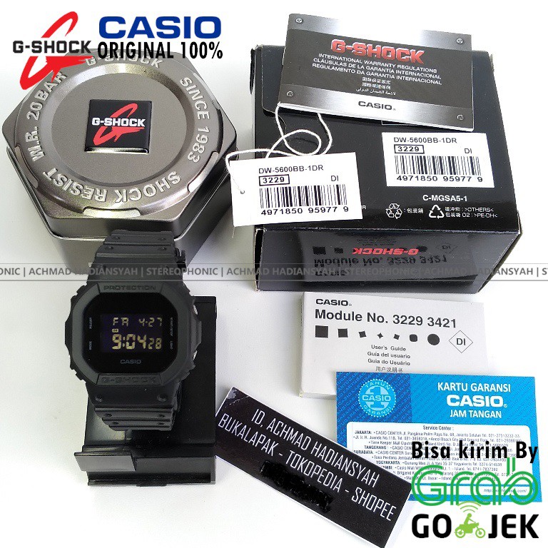 ORIGINAL CASIO GShock DW5600BB ORIGINAL GShock DW5600BB DW5600-BB DW5600-BB CASIO ORIGINAL DW5600 BB