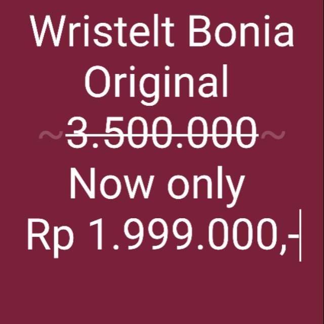 Wristelt bonia original clutch bonia original dompet bonia original