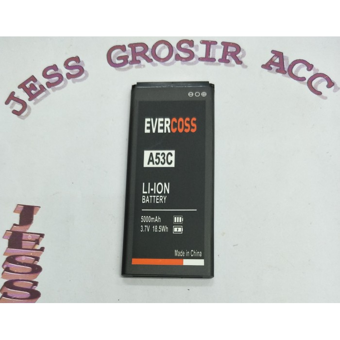 Baterai Battery Double Power Evercoss Evercross Cross A53C S35G S35D - Hitam