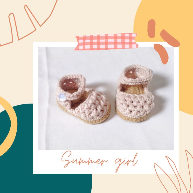 Sepatu rajut bayi / Baby Girl Sandals