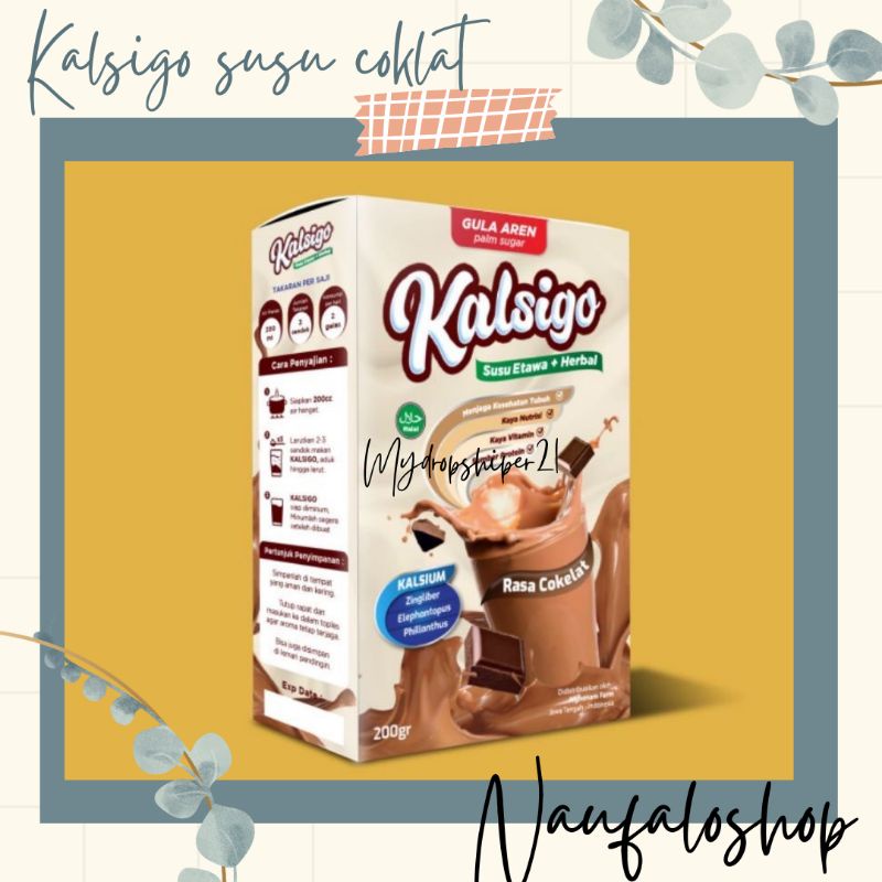 

[TERLARIS& TERPERCAYA]KALSIGO-susu kambing etawa dengan gula aren rasa coklat
