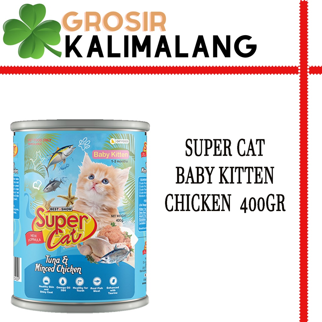 Super Cat Baby Kitten All Varian 400gr (Grab/Gosend)