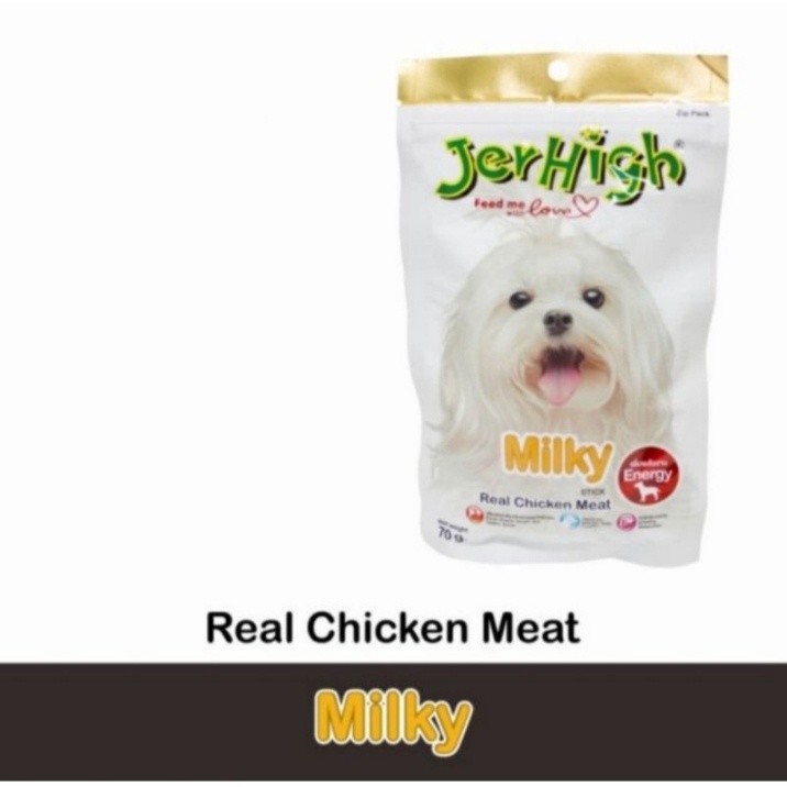 Jerhigh 70 gram Cemilan - Snack Anjing - Chicken Meat Dental Stick All Varian