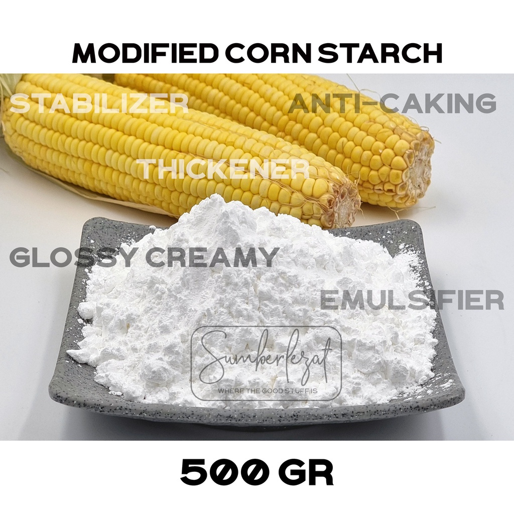 

500 gr - Tepung Modified CORN Starch buat Sosis Bakso Deli Ham Coldcut Glazing Thickener Saos