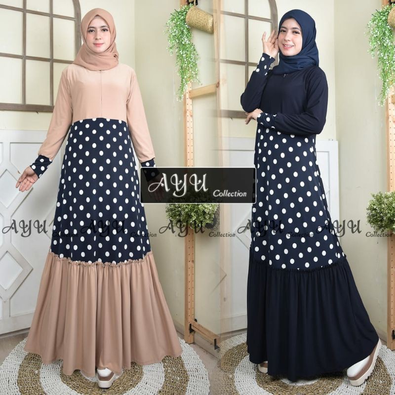 GAMIS JERSY POLKADOT