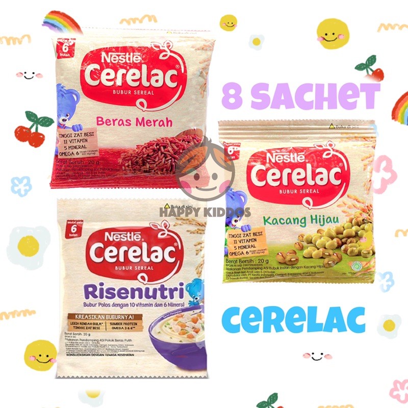 CERELAC Bubur Sereal Sachet 6+ MPASI BAYI 1 RENCENG ISI 8 PCS