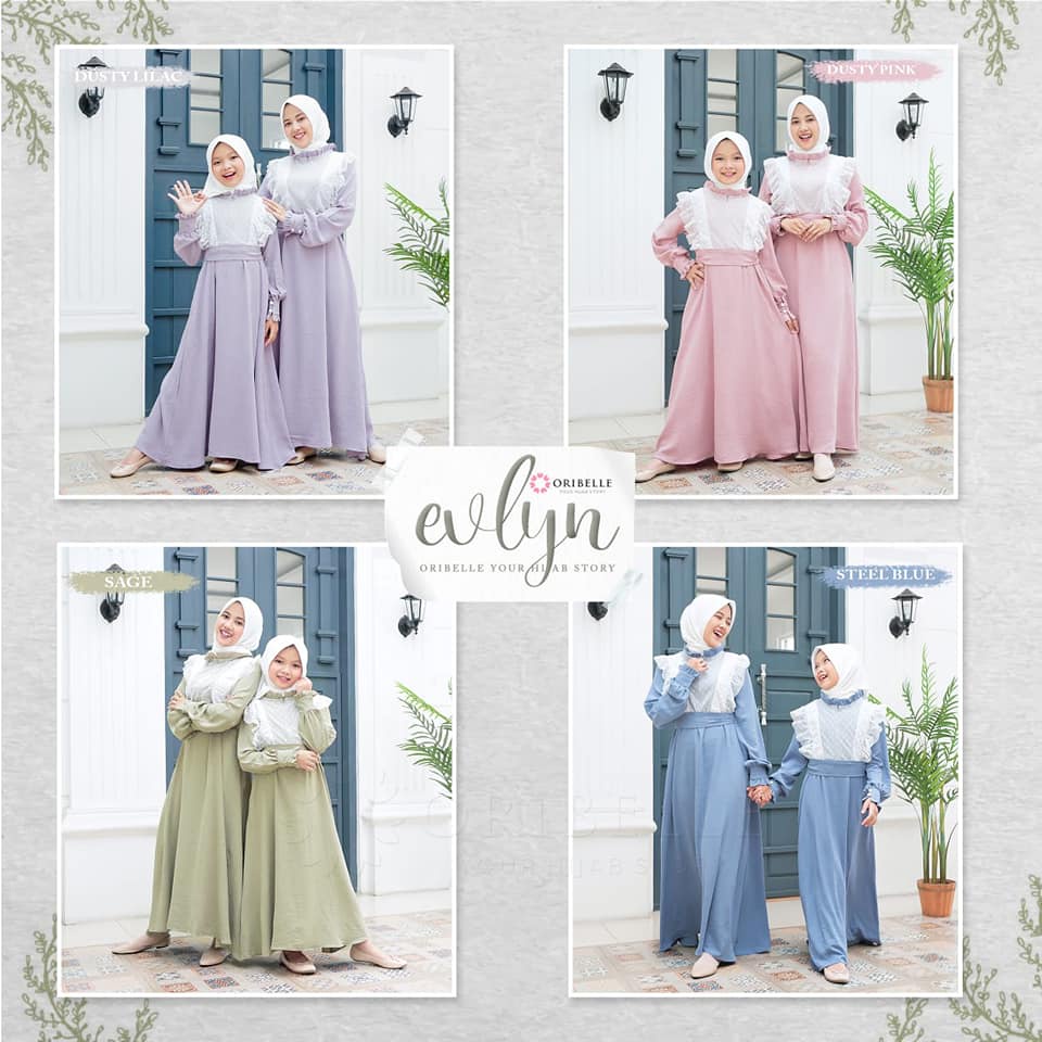 EVLYN BY ORIBELLE gamis chic anak remaja