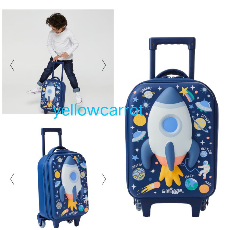TROLLEY SMIGGLE BAG BACKPACK JUNIOR TROLI ANAK LAKI SKY HI SMIGGLE  ORIGINAL