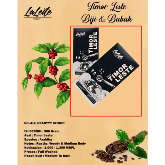 Kopi Arabica Timor Leste Roasted Bean Biji Sangrai 240gram