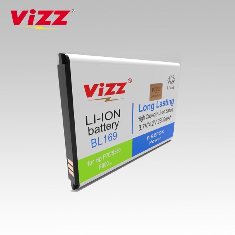 VIZZ baterai Original Vizz double power Lenovo BL169 2800mah