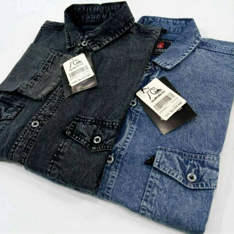 gd⋆Serba Murah Kemeja Jeans Lengan Panjang Jumbo Kemeja Denim Pria Levis Pria Kemeja Kasual Premium 