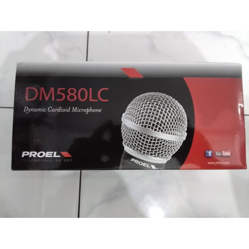 mic kabel proel DM580LC ORI dynamic microphone instrumen PROEL DM 580 LC original mik dinamik