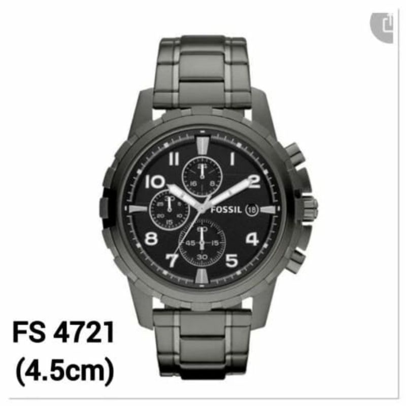 JAM TANGAN PRIA WANITA | RANTAI | KULIT | KARET | MURAH | PRIA f0*sil FS 4721 ALL STAINLESS STEEL