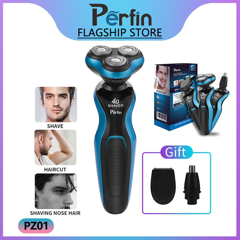 Perfin PZ01 Alat Cukur Jenggot Elektrik/Shaver/Alat Cukur 3IN1