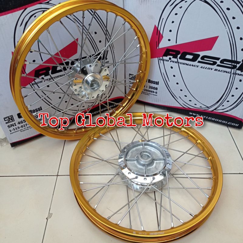 Velg Pelek Kharisma/SupraX125 uk 140x140-17 Sepasang - Velg Velk SupraX125/Kharisma Full Set