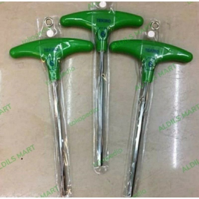 kunci L tekiro model T 6mm/kunci L tekiro model T