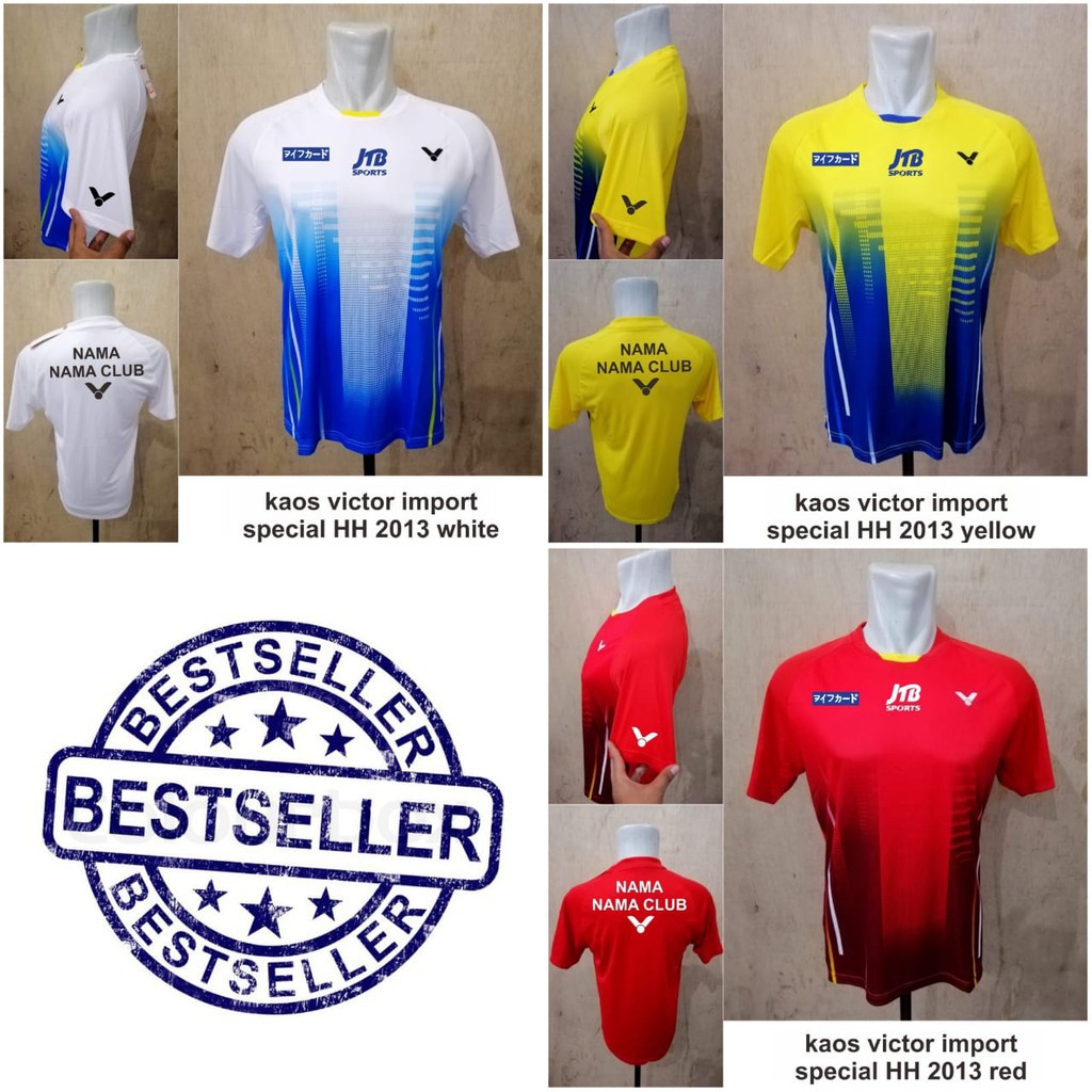 Asli  Baju badminton victor 2013 SPECIAL HH kaos victor badminton import