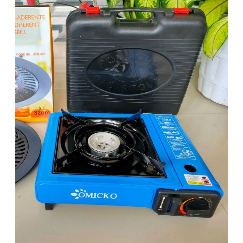 Kompor Gas portable Omicko 2IN1 Kompor Camping 1 tungku Murah GaraNsi Resmi MANTAP