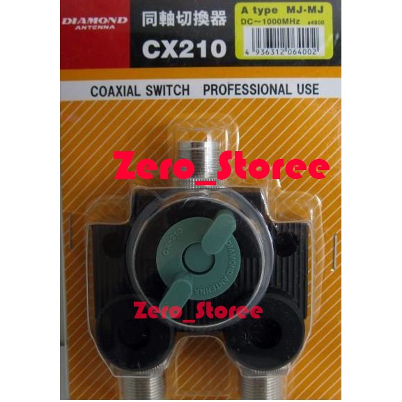 Diamond CX210 Switch 2 Antena diamond asli Wideband Coaxial CX 210 CX210A CX 210A