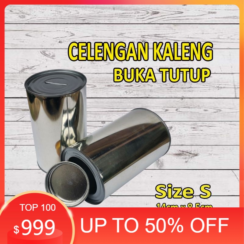 murah CELENGAN KALENG BUKA TUTUP / KALENG CELENGAN / CELENGAN TARGET